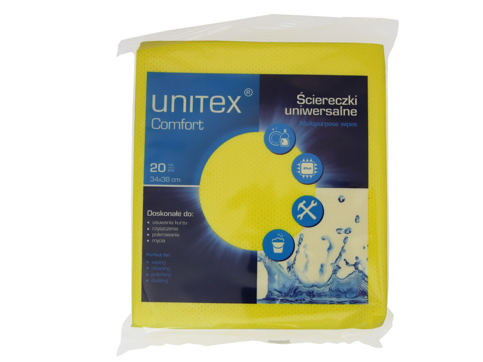 Unitex Comfort Yellow Pack 20 Ściereczek